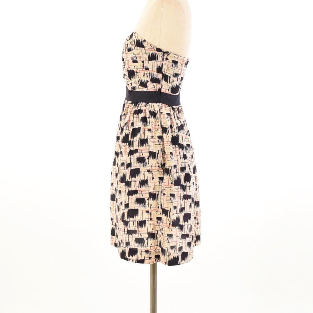 Anthropologie Blurred Shapes Silk Dress - Picture 4 of 5